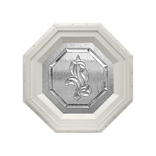 Bevelpane Octagon Window with Iris Deco Beige