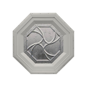 Bevelpane Octagon Window with Star Deco Clay
