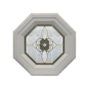 Bevel Cluster Stationary Octagon Window Clay