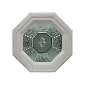 GC Hummingbird Stationary Octagon Window with Zinc Caming Clay