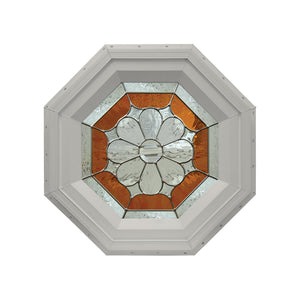 Petal Stationary Octagon Window Clay