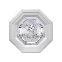 Bevelpane Octagon Window with Rose Deco