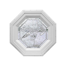 Bevelpane Octagon Window with Hummingbird Deco