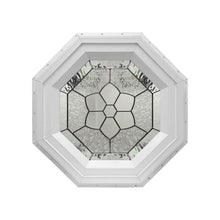 Windsor Decorative Stationary Octagon Window with Zinc Caming