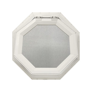 Clear Venting Octagon Window Beige