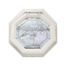 Bevelpane Venting Octagon Window with Hummingbird Deco Beige