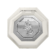 Bevelpane Venting Octagon Window with Iris Deco Beige