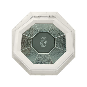 GC Hummingbird Venting Octagon Window with Zinc Caming Beige