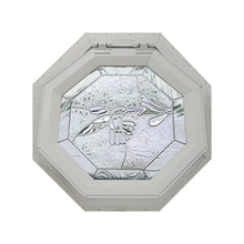 Bevelpane Venting Octagon Window with Hummingbird Deco Beige