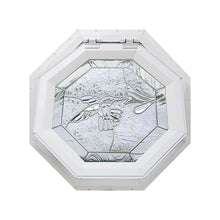 Bevelpane Venting Octagon Window with Hummingbird Deco