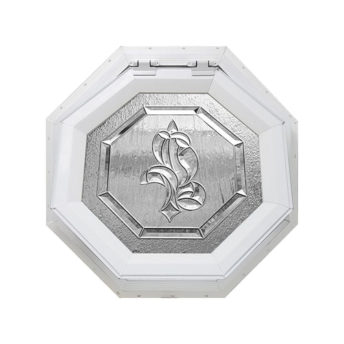Bevelpane Venting Octagon Window with Iris Deco